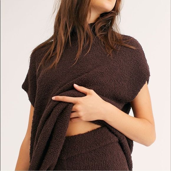 NEW FREE PEOPLE FP BEACH WHITE SAND SWEATER SET - Picture 2 of 2